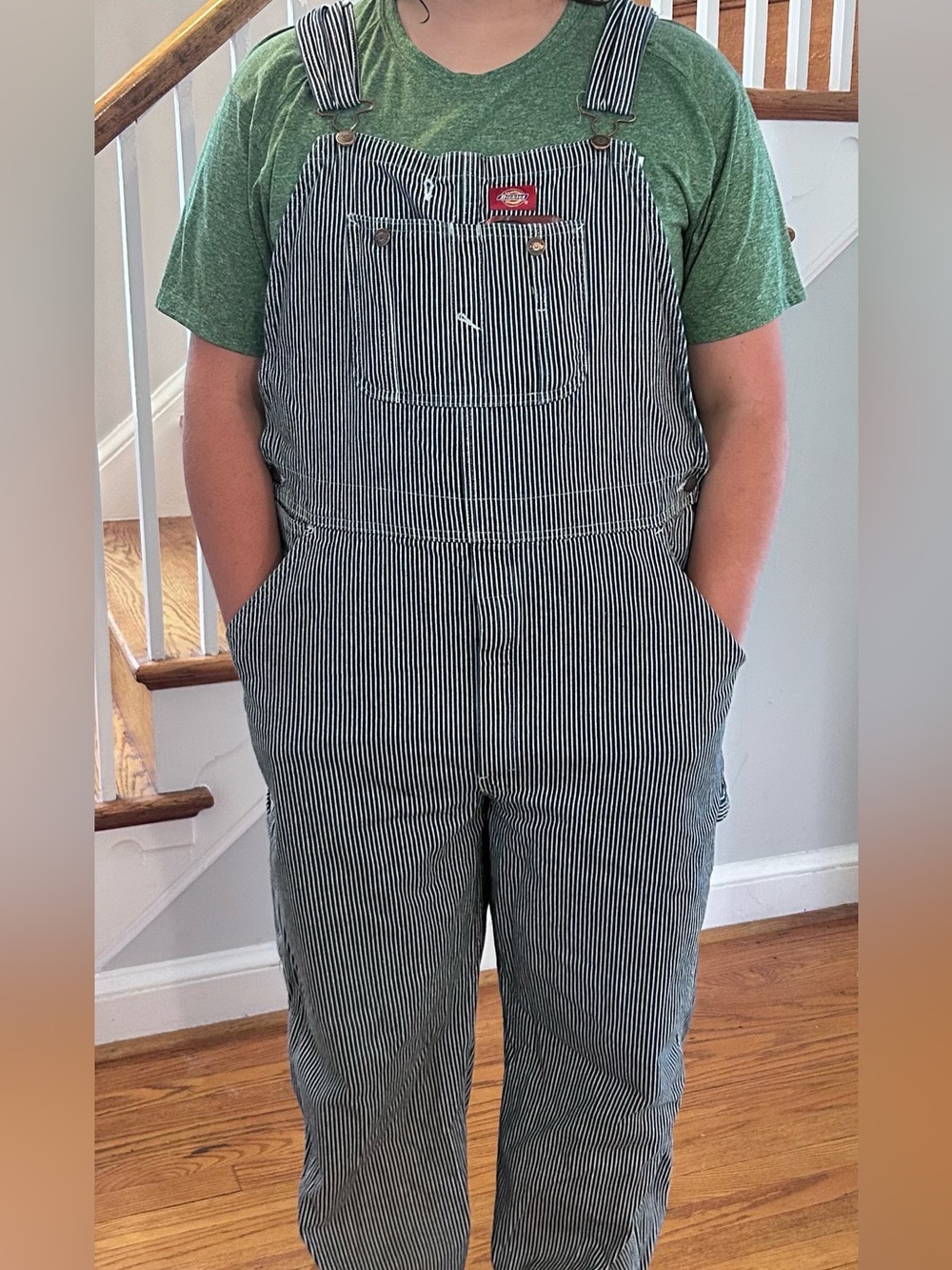 NWT - Dickies Hickory Strip Bib Overalls